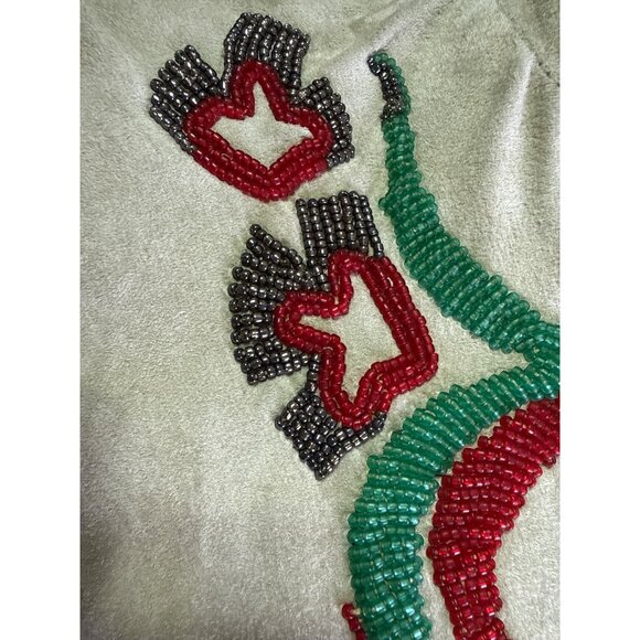 Renegade By Ren Ellis Vintage Beige Suede Fringe Beaded and Bullet Accents Sz 8 - Picture 5 of 9